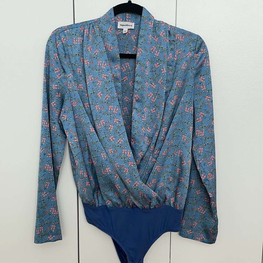 Revolve brand Superdown floral body suit